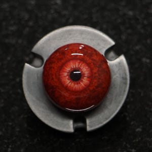 Bloodlust - Ojo de vampiro de resina realista: ojos acrílicos falsos para esculturas, arte, muñecas, exhibiciones, cine, efectos especiales y joyería