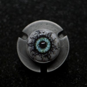 Blue Lich - Realistic Resin Zombie Lord Eyeball – Fake Acrylic Eyes for Sculpture, Art, Dolls, Displays, Film, Special FX and Jewelry