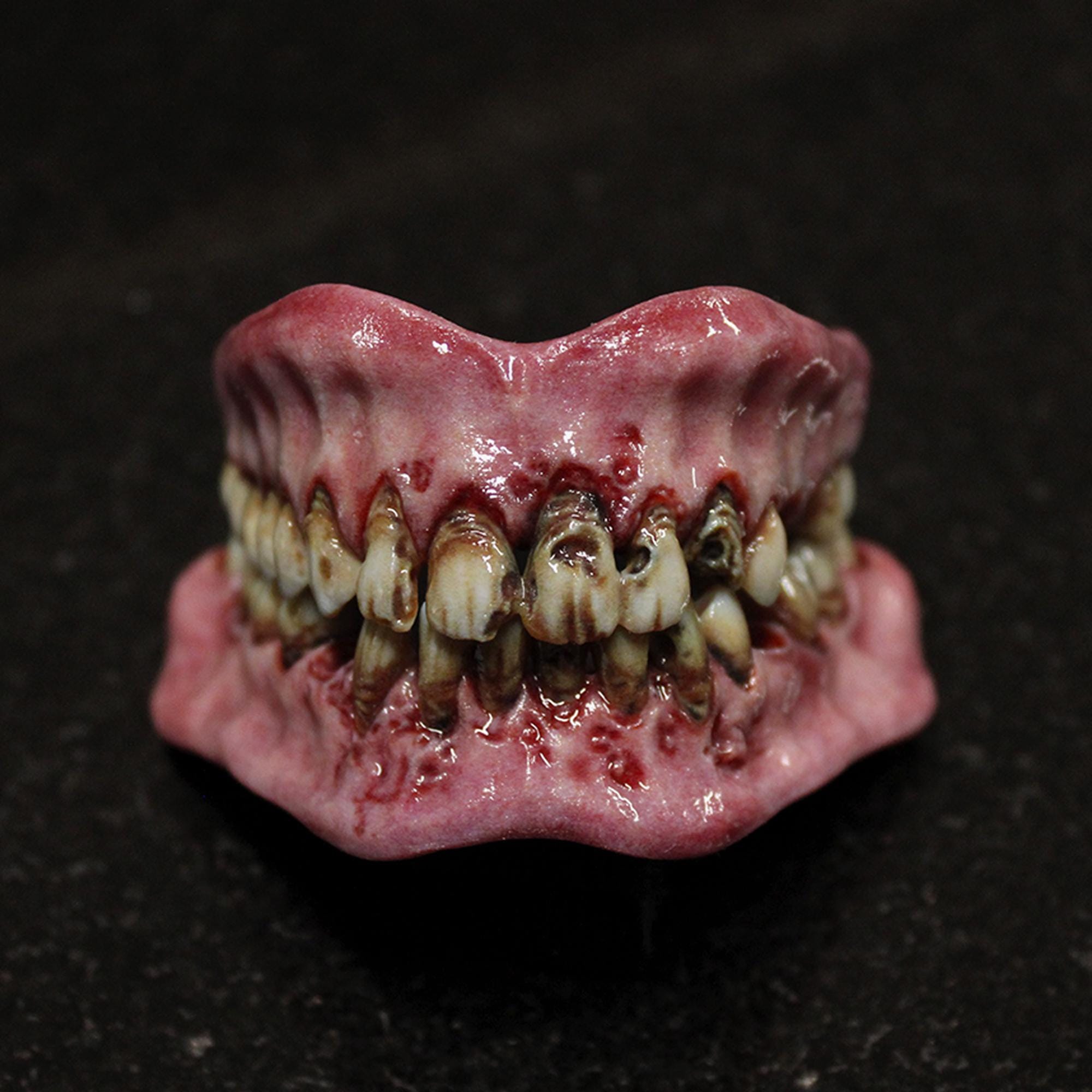 Retched - Realistic Resin Rotted Teeth Set - Fake Acrylic Teeth for Sculpture, Dolls, Displays, Film, Special FX, and Jewelry