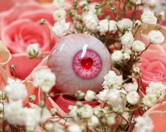 Valentine - Realistic Resin Heart Eyeball – Fake Acrylic Eyes for Sculpture, Dolls, Displays, Film, Special FX, and Jewelry