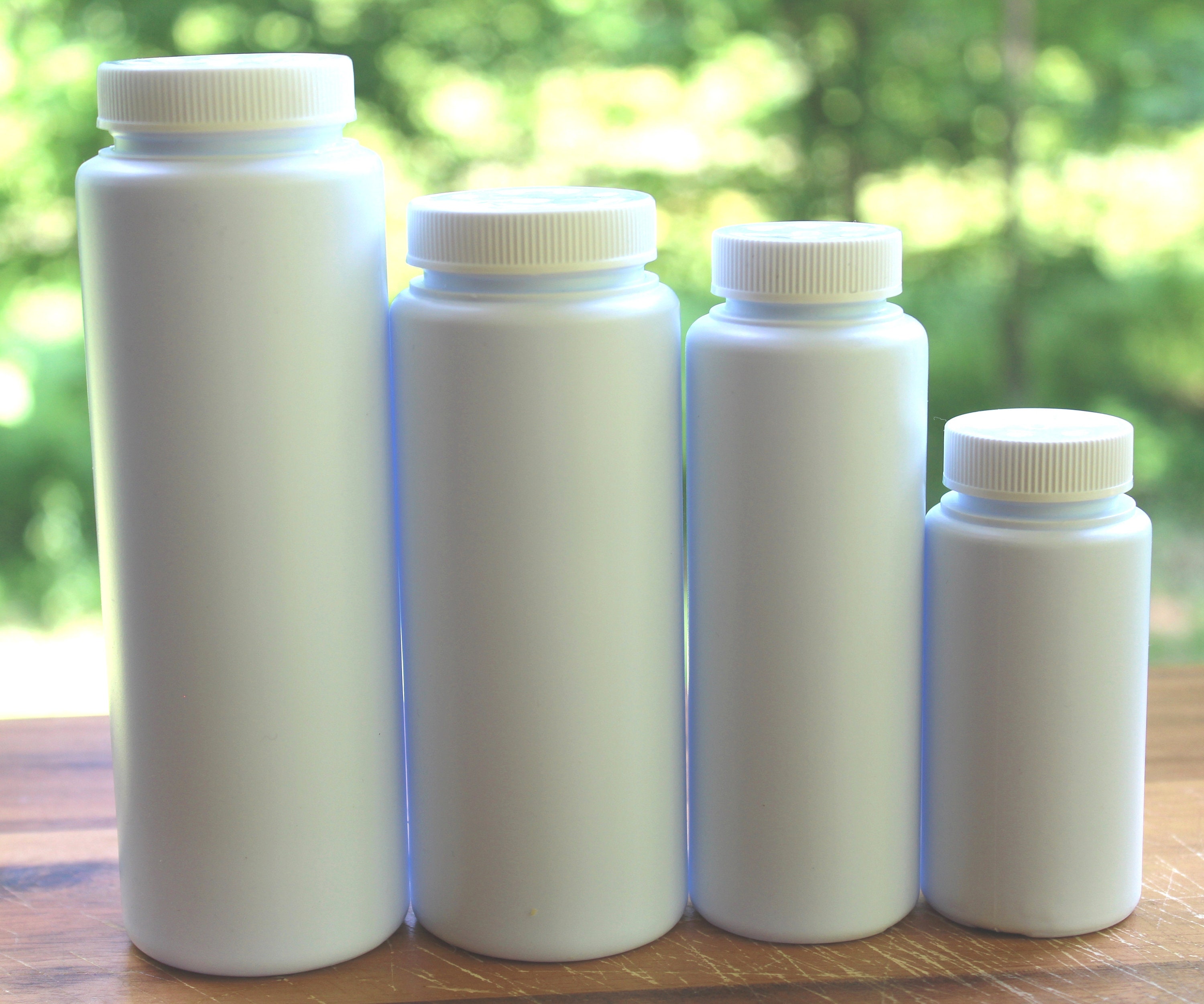 Custom Empty Talcum Powder Bottles With Sifter Caps