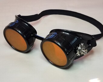 retro futuristic one of kind sci-fi mechanical eyewear Steampunk Goggles