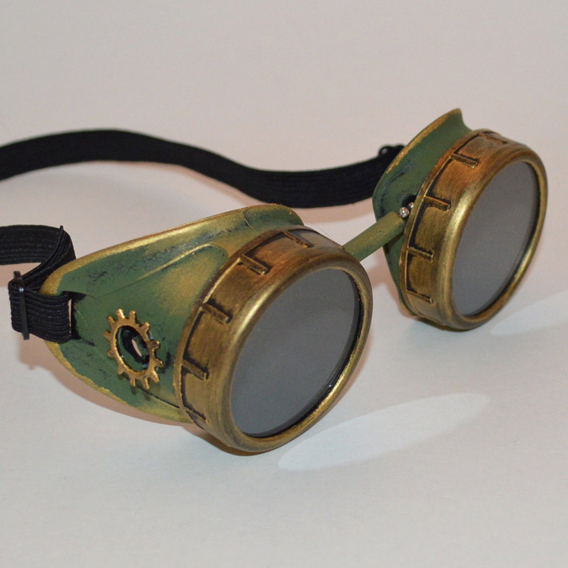 Steampunk Goggles Green Steampunk Goggles Victorian Goggles Etsy