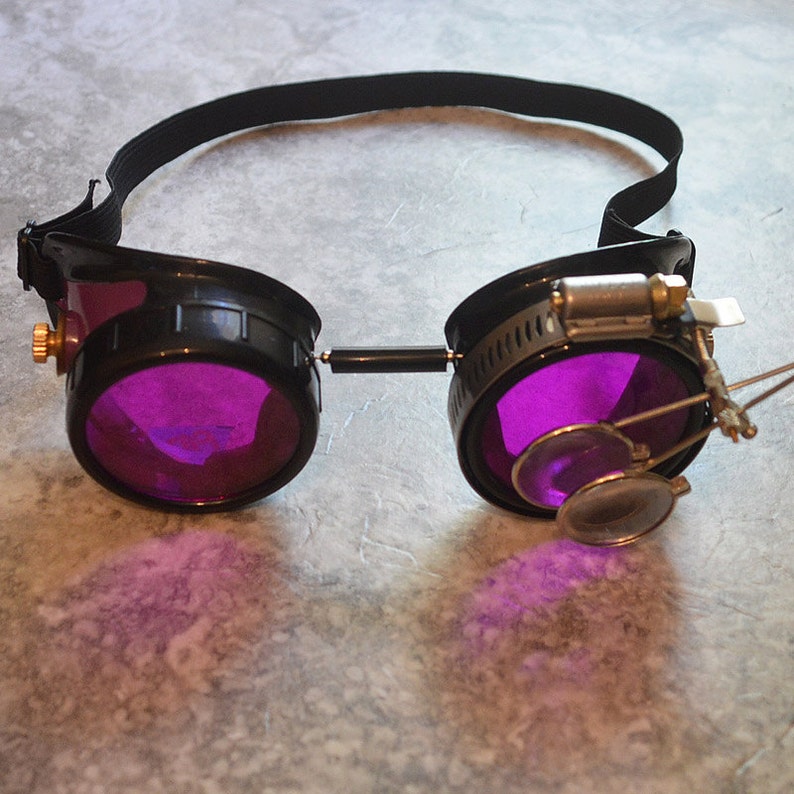 Steampunk Goggles Apocalypse Mad Scientist Atomic Airship Etsy