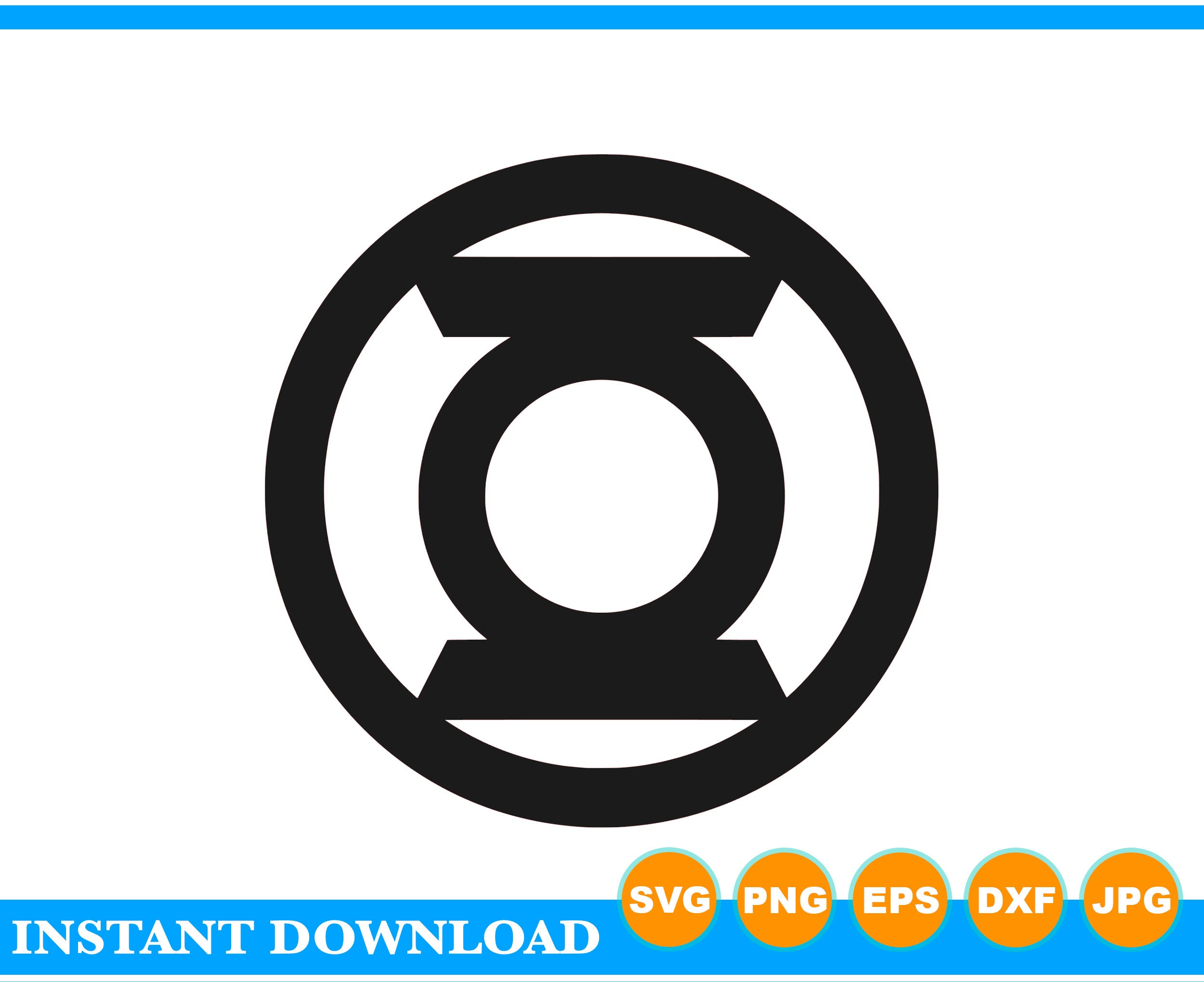 Green Lantern Logo Instant Download SVG PNG EPS dxf jpg | Etsy