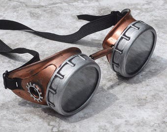 Steam Punk Goggles, Steampunk Goggles, Steampunk, Goggles, Aviator Goggles, Motorcycle, Copper Goggles, Sunglasses, Fallout Cosplay, Fallout