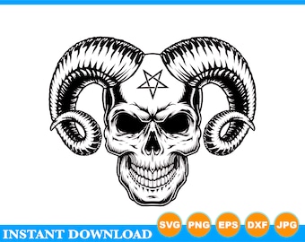 Evil Demon SVG, Evil svg, Evil Demon clipart, Cut File Digital file, T shirt Demon svg, Evil Demon, Satan, Satanic svg, Devil svg silhouette