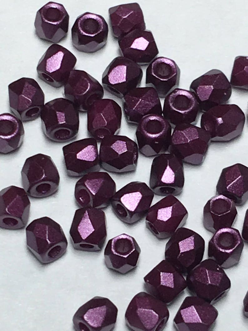 True 2mm pastel Bordeaux round fire polish FPR0225032 Etsy