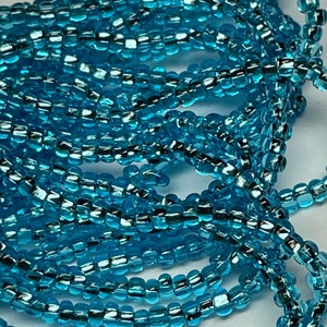 CLEARANCE - Assorted Preciosa 11/0 Silver Lined Czech seed beads, 6 strands/18 gms