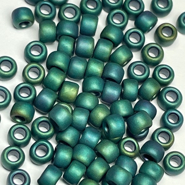 Toho #706 matte Teal Iris Japanese round seed beads, 8/0, 11/0, 15/0