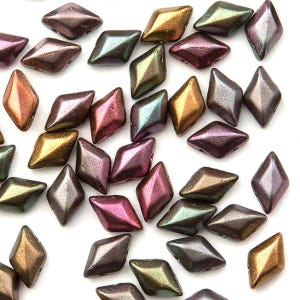 GemDuo, Crystal Violet Rainbow, 2 holes, GD8500030-01640, 10 gms