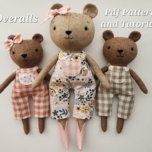 Doll Overalls and Bows PDF Sewing Pattern