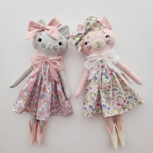 Deer Darling Dolls Easy Sewing Pattern Stuffed Animal Tutorial Cat Sewing Pattern PDF Handmade Cat Doll Pattern First Sewing Project Learn to Sew Beginner Sewing Project