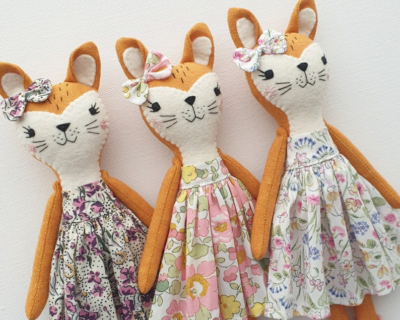 Fox Doll Sewing Pattern and Tutorial Fox Doll PDF Pattern and Tutorial image 5