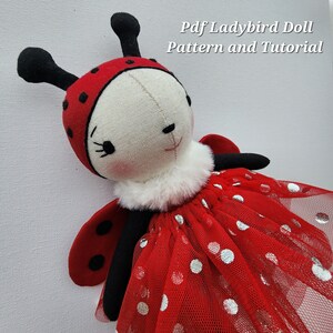 Patron de couture PDF coccinelle, tutoriel vidéo bricolage en ...