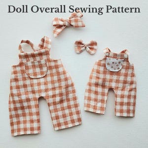 Doll Overalls Sewing Pattern PDF: Easy Beginner DIY Doll Clothes