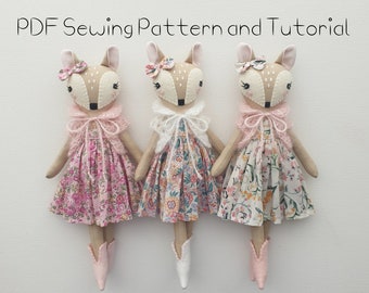 Fawn Doll Sewing Pattern and Tutorial - Fawn Doll PDF Pattern and Tutorial