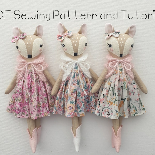 Fawn Doll Sewing Pattern and Tutorial - Fawn Doll PDF Pattern and Tutorial