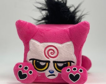 Mez-Meowmeow the spoopy cute mind control grumpy cat plush kitty by Squaredy Cats