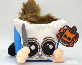 Michael Meowers parody horror plush kitty by Squaredy Cats