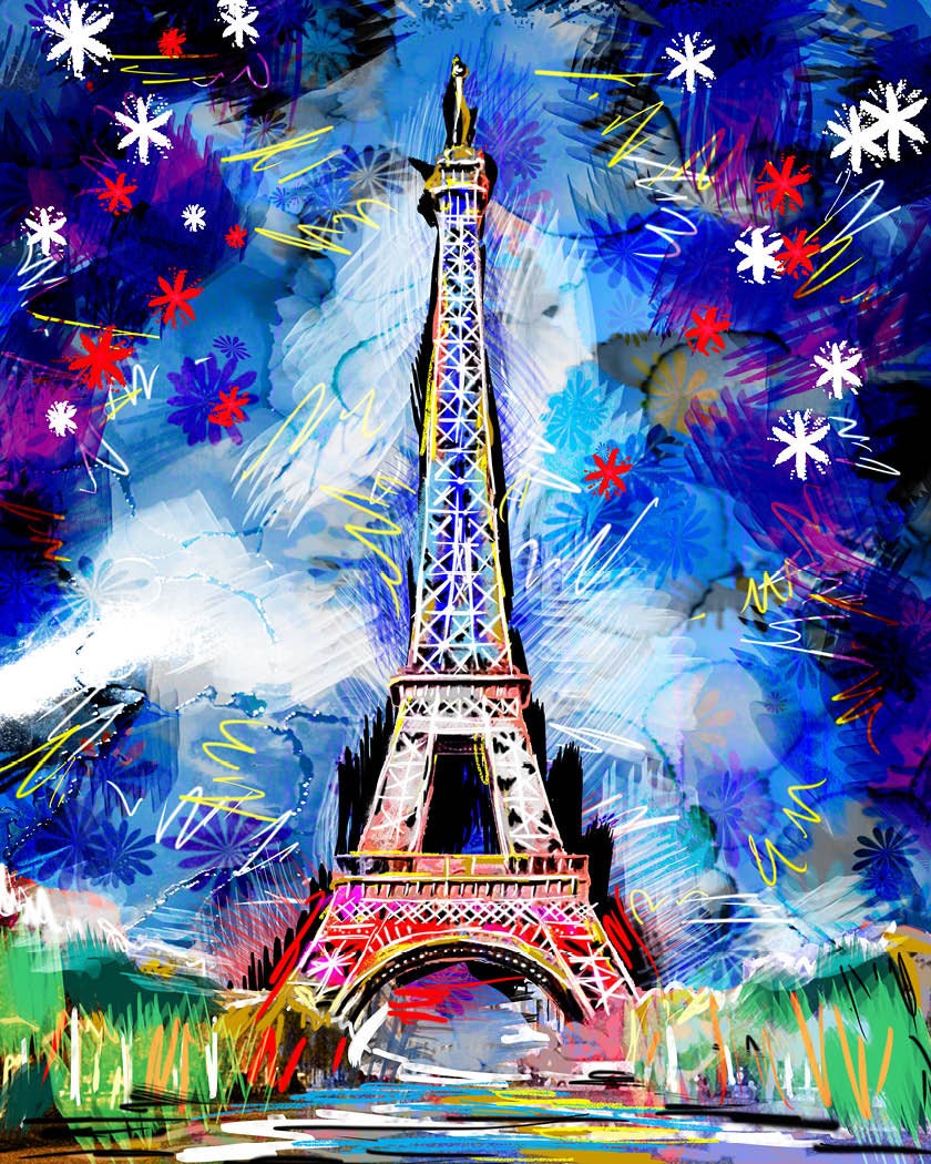 eiffel tower painting eiffel tower painting