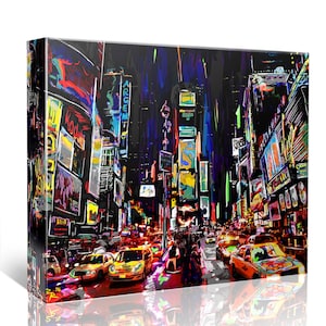 Times Square Art, NYC Canvas, New York painting