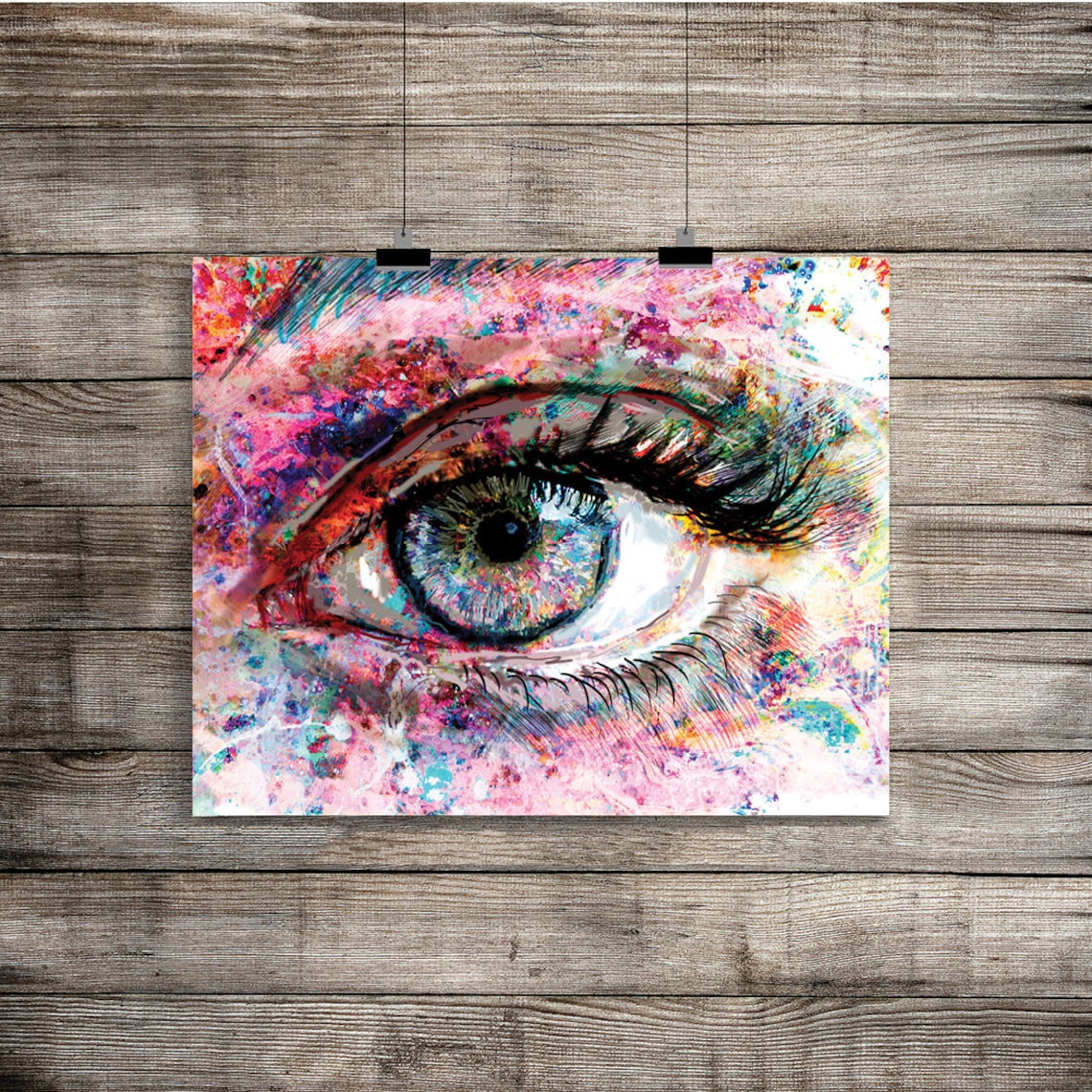 Eye Artwork Eye Art Print Eyes painting Etsy