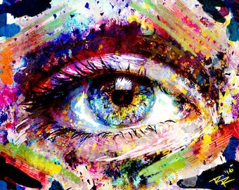 Eye Art, Eye Art Print, Eye painting