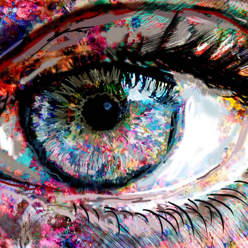 Eye Canvas Pretty Eye Painting Sexy Eyes Original Piece Etsy
