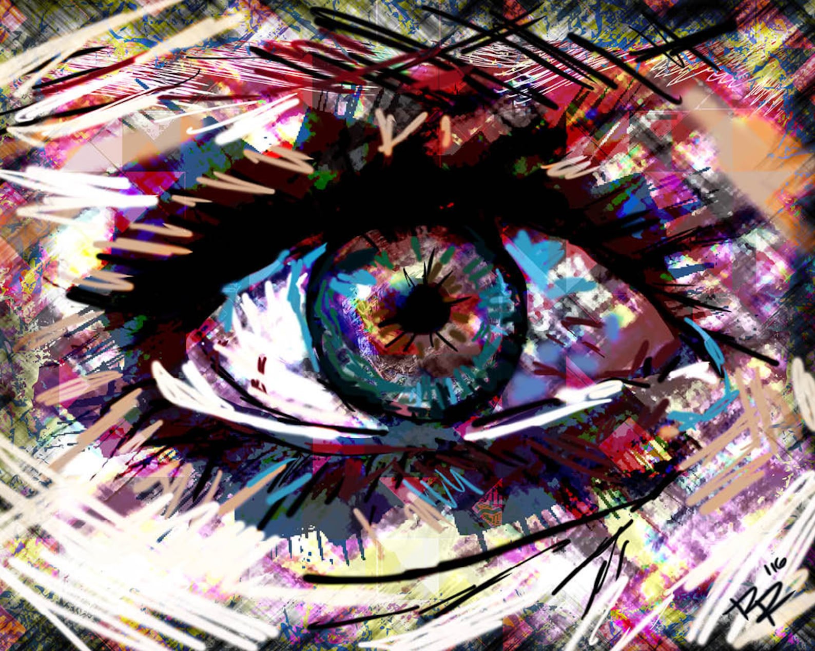 Eyeball Art Eye Painting Original Art Evil Eye | Etsy
