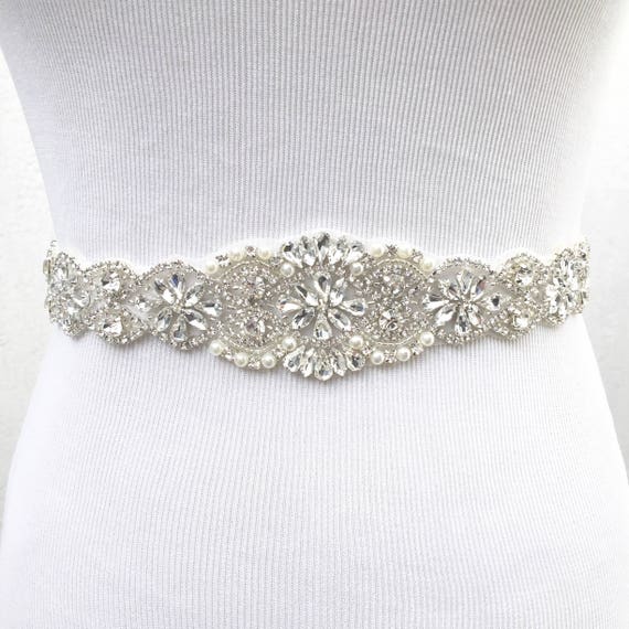 Lovely Bridal Sash Wedding Sash Wedding Jewelry Crystal Etsy