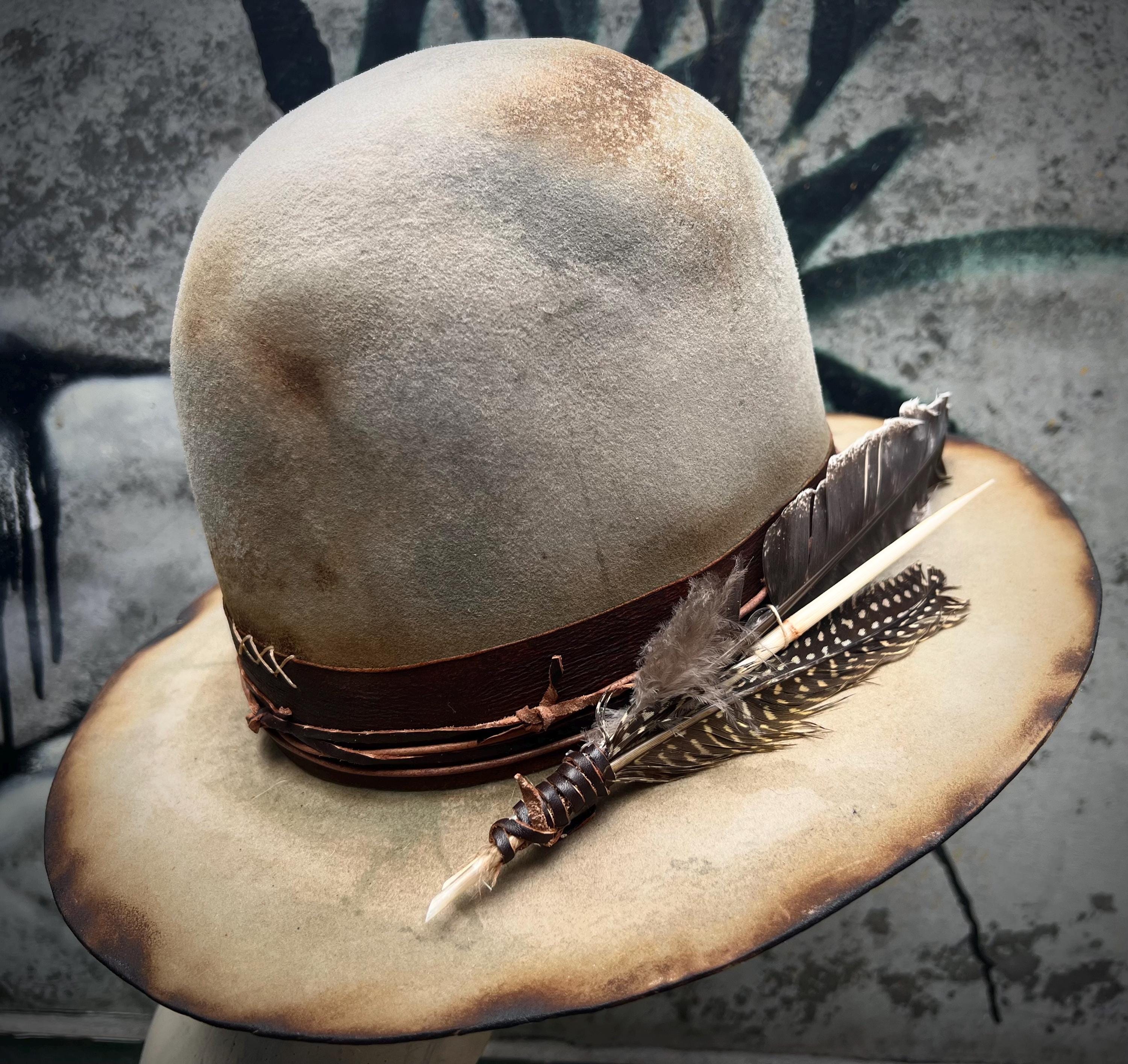 Vintage Open Crown Cowboy Hat - Etsy display picture 1