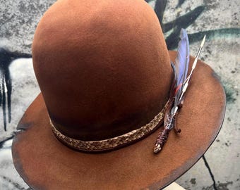 NEPENTHE Custom Open Crown Cowboy Hat - Etsy display picture 1