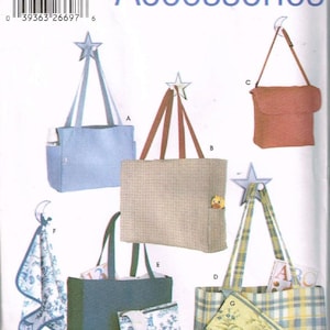 Simplicity #5527, Diaper Bags 3 Sizes, & Changing Pad, Uncut