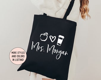 Teacher Gifts, Teacher Appreciation Gift, Teacher Tote Bag, Teacher Bag, Personalized Teacher Gift, Gift for Teacher, Teacher Gift Bulk