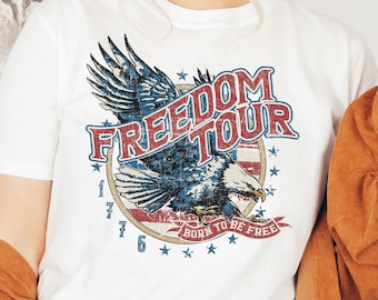 4th of July Shirt, Freedom Tour 1776 T-Shirt, Patriotic Shirt, America Tee, Freedom Tshirt, Fourth Of July Shirt, American Flag Shirt, USA