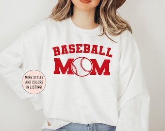 Baseball Mom Shirts, Baseball Shirt, Baseball Mom Sweatshirt, Trendy Baseball Mom T-Shirt, Cute Baseball Shirt, Baseball T-Shirt, Mom Gift