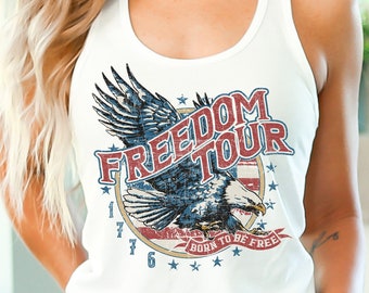 4th of July Shirt Women, Fourth of July Tank Top, Freedom Tour, Patriotic Tanks, Freedom Tshirt, 4th of July Tank Tops, Independence Day