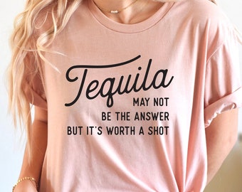 Tequila Shirt, Gift for Friend, Tequila It's Worth a Shot, Bartender, Mixology, Intoxicologist Shirt, Funny Drinking Shirt, Taco Tuesday