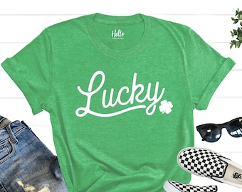 Retro Shirt, Womens St Patricks Day shirt, Womens St Pattys Day Shirt, St Pattys Day drinking Shirt, St Pattys Day Outfit, Lucky Shirt