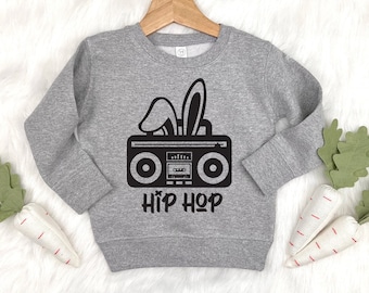 Boys Easter Shirt, Hip Hop Bunny Shirt, Funny Easter Graphic Shirt For Boys, Gift for Easter Basket, Toddler Boys Easter Bunny Shirt, Baby