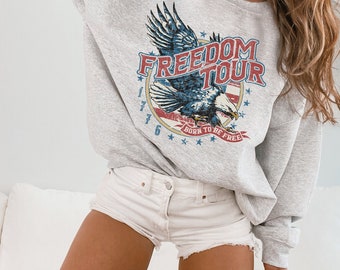 4th of July Shirt, Freedom Tour 1776 Sweater, Patriotic Shirt, Freedom Tshirt, Fourth Of July Shirt, American Sweatshirt, USA Sweatshirt