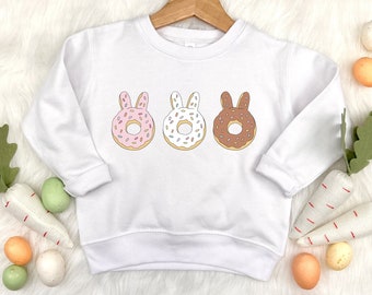 Cute Easter Sweatshirt for Girls, Toddler Girl Easter, Gift for Easter Basket, Girls Easter Bunny Crew Neck, Toddler Girl Easter Outfit