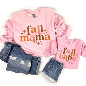 Mommy and Me Halloween Shirt, Fall Mama Shirt, Fall Babe Sweatshirt, Halloween Mommy and Me Outfits, Cute Matching Shirts, Matching Sweaters