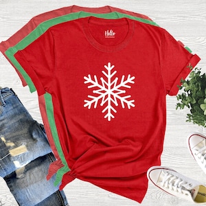Snowflake Shirt, Christmas Shirt, Holiday Shirt, Winter Shirt, Merry Christmas, Christmas Gift, Snow Shirt, White Christmas, Let It Snow