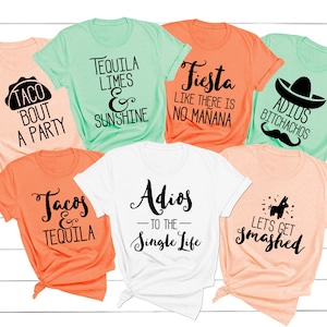 Fiesta Bachelorette Party Shirts, Mexico Bachelorette, Final Fiesta Shirts, Bachelorette Party Shirts, Nacho Average Bride, Cinco De Mayo