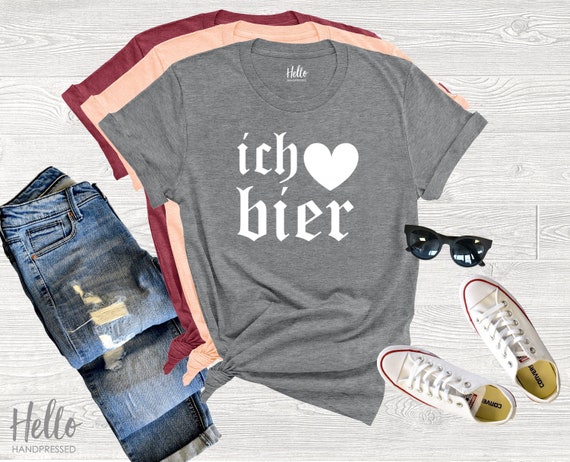 I Love Beer Oktoberfest Shirt, Vintage Ich Heart Bier graphic, Oktoberfest Shirt, Oktoberfest German Unisex Shirt, German Oktoberfest outfit