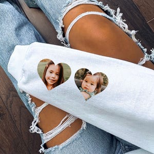 Heart Sleeve - Sleeve Print Add-On, add-on must be purchased with a Sweatshirt