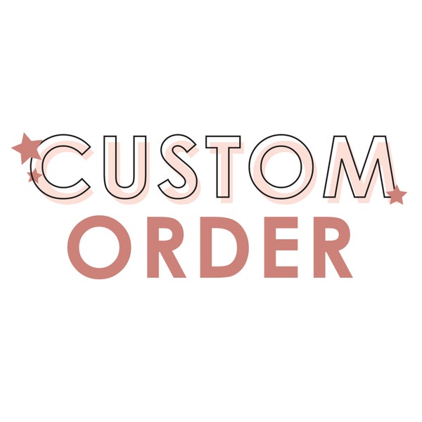 Custom Order - Lettering Modification