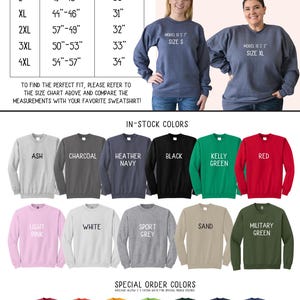 Sudadera de temporada espeluznante, sudadera de cuello redondo, sudadera espeluznante, Halloween, fantasma, negro, PSL, otoño de calabaza, lindo y aterrador, camiseta de otoño imagen 5